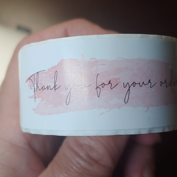 Roll of Thank you for your order sticker 120 pcs - Picture 5 of 6
